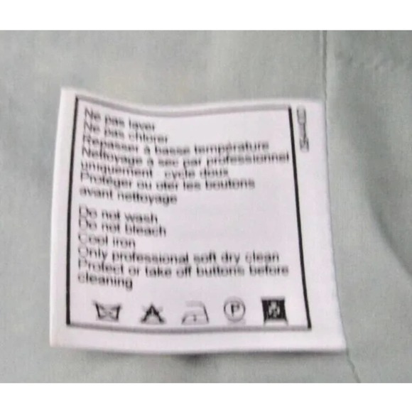 Chanel Blue & Beige Striped Wool Blend Jacket Coat Size 42, Medium - Picture 9 of 12